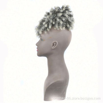 High Puff Ponytail Synthetic Hair Extensions African American Hair Ponytail Drawstring Kinky Curly Fluffy Crochet Braid Hair OPP